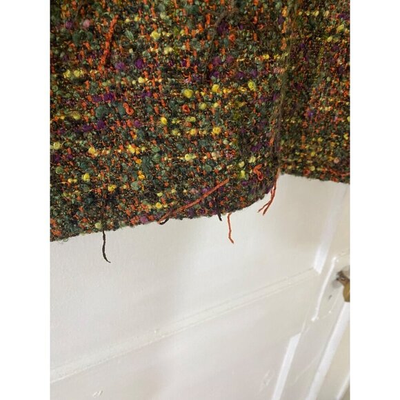Vintage Chico's Design Women's Multi Tweed Button Front Jacket - 1 (Medium) - Picture 6 of 12